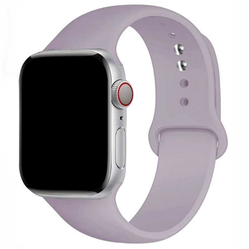 Sports Silicone Strap For Apple Watch Band Ultra 49mm 46mm 45mm 44mm 42mm 41mm 40mm Watchband for iWatch 11 10 9 8 7 6 5 4 SE