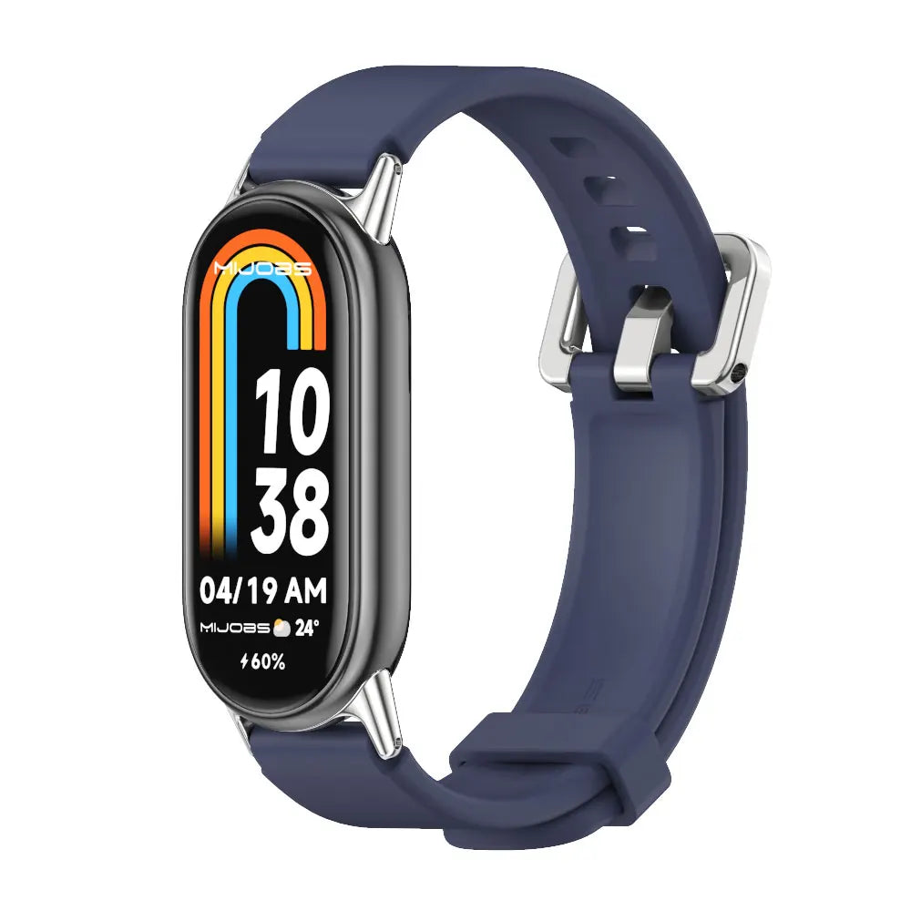 Strap for Mi Band 10 9 8 7 6 5 Watch Band for Mi Band 10 Silicone Wristband for Mi Band 9 Bracelet For Mi Band 8 Strap