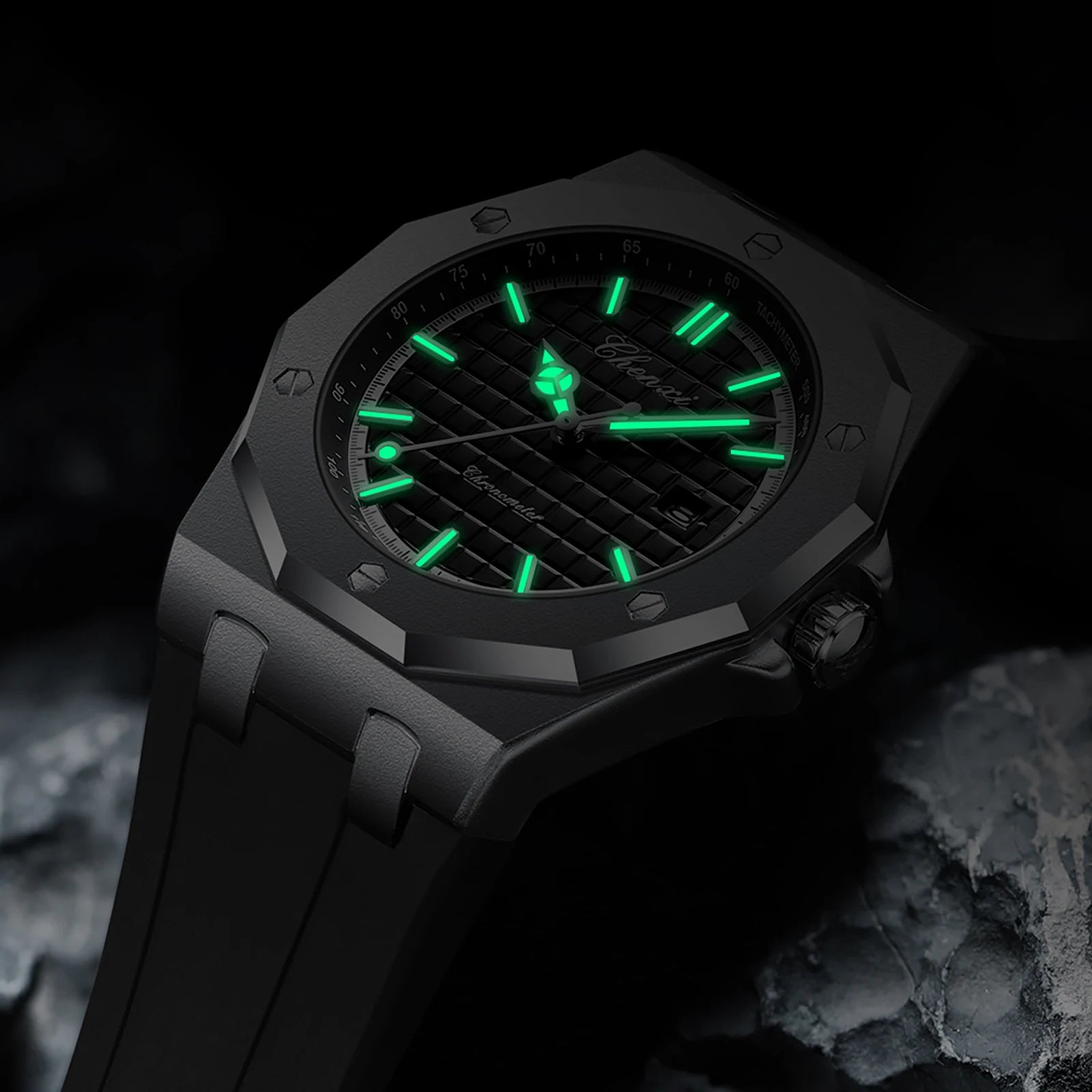 Mens Watches Top Brand Luxury Quartz Calendar Casual Watch Fashion Silicone Waterproof Luminous Wristwatch For Man