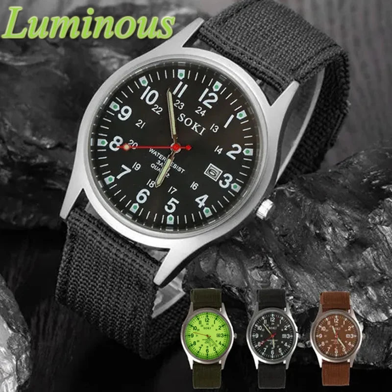 Fashion Men Watches Luxury Brand Fashion Mens Quartz Watch Luminous Hands Male Clock Big Dial Waterproof Man Wristwatch