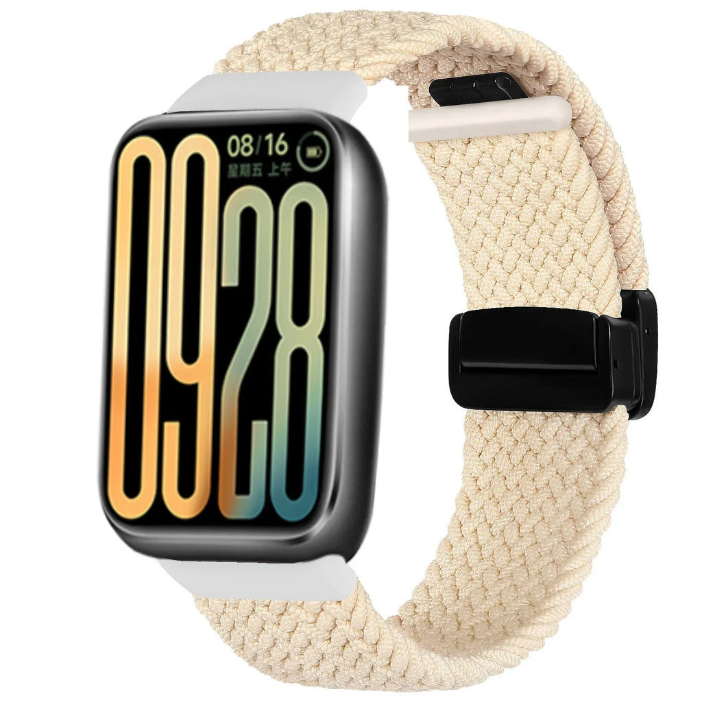 Nylon Strap for Xiaomi Mi Band 9 Pro/Mi Band 8 Pro Breathable Braided Bracelet for Redmi Watch 6/5/4 Sport Watchband Accessories
