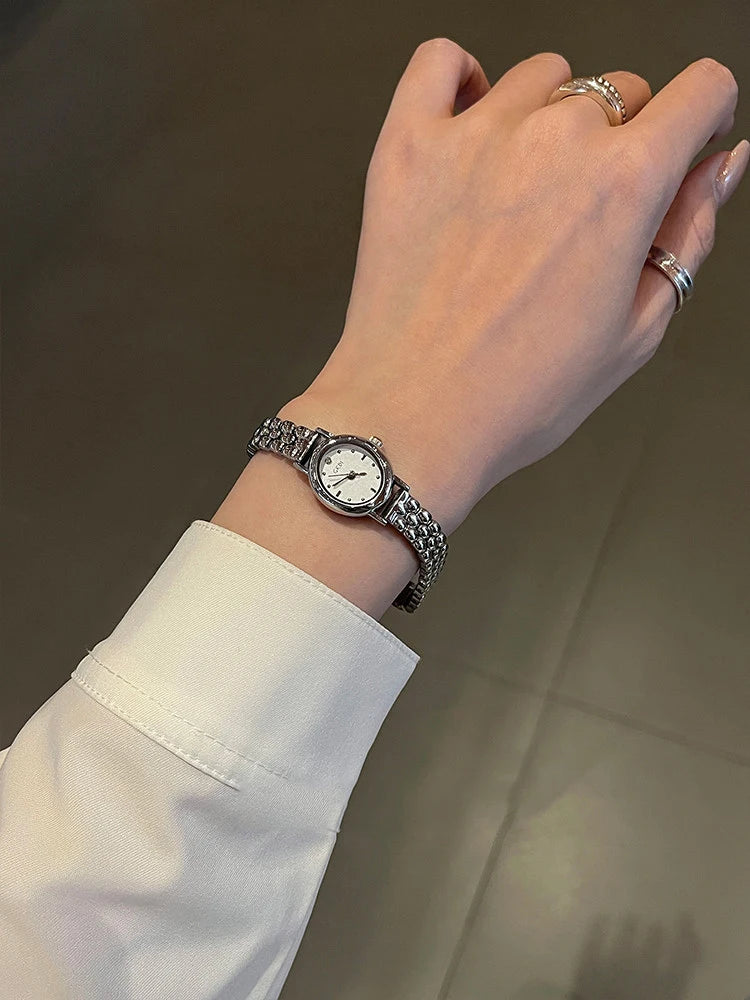 GEDI Watches for Woman Wristwatch Vintage Oval Small Watch Gifts Stainless Steel Strap Luxury Elegant Waterproof Quartz Watches