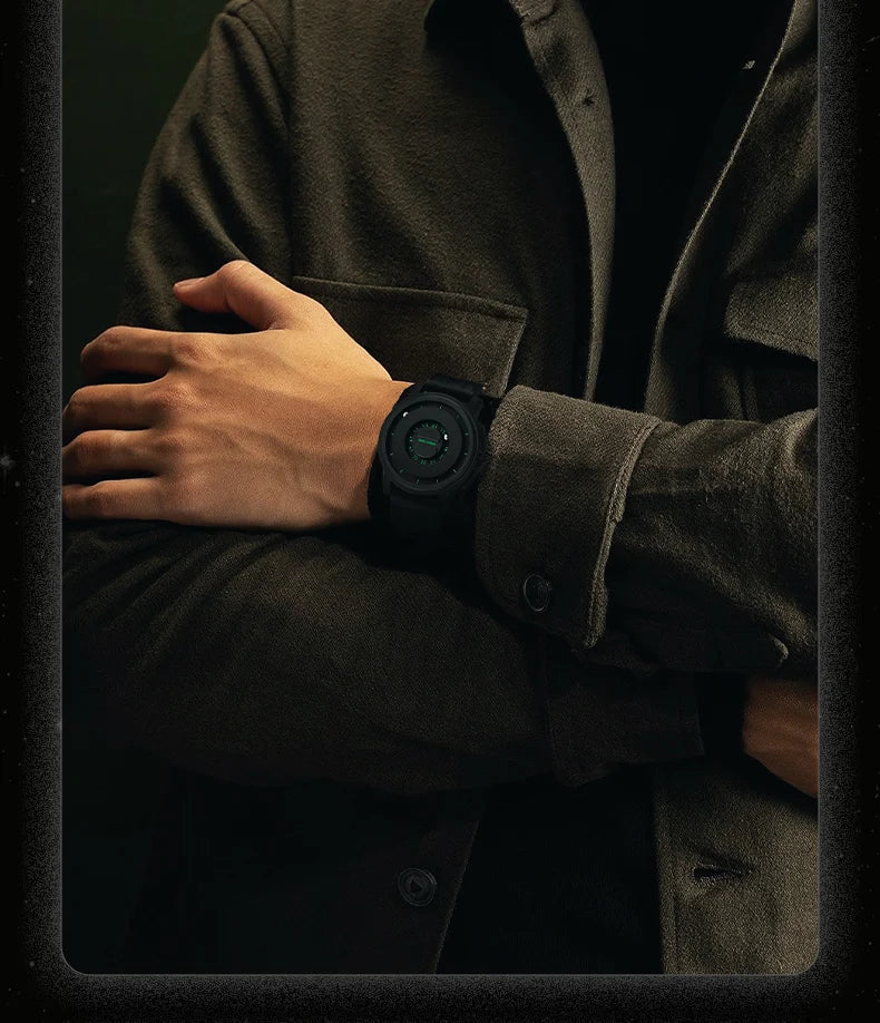 DANIEL GORMAN Fashion Silicone Watch For Men Outdoor Sports Waterproof Scrolling Pointer Magnetic Force Men's Quartz Wristwatch