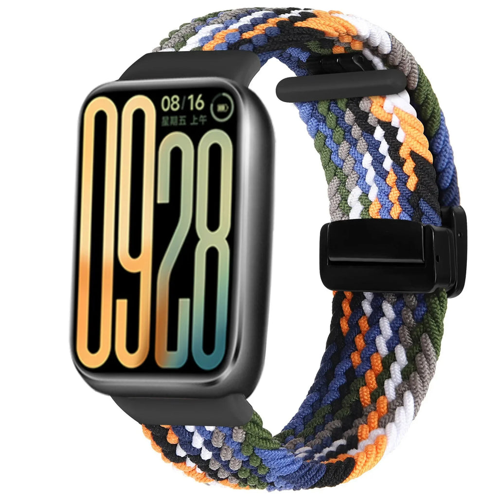 Nylon Strap for Xiaomi Mi Band 9 Pro/Mi Band 8 Pro Breathable Braided Bracelet for Redmi Watch 6/5/4 Sport Watchband Accessories