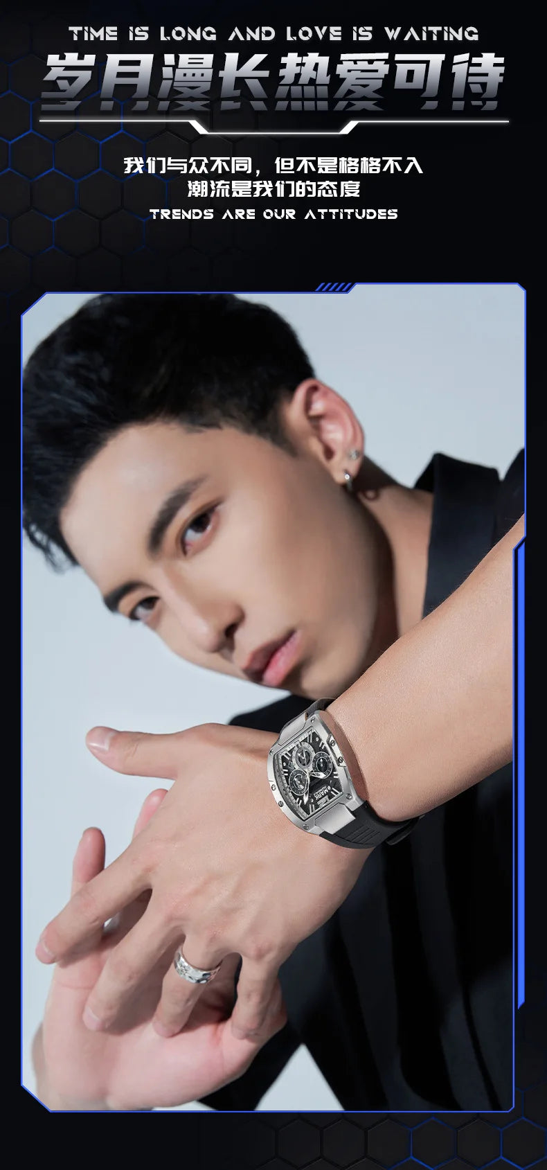2026 Sports Man's Watches Brand Mark Fairwhale Luxury Automatic Date Clocks Fashion Multifunctional Quartz Wristwatch Boy Reloj