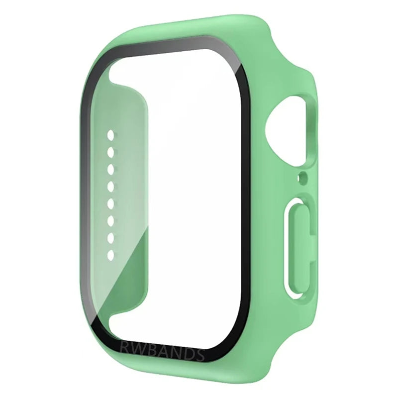 Glass+Cover For Apple Watch 46mm 44mm 40mm 49mm 41mm 45mm 42mm Accessorie Screen Protector iwatch series Ultra 11 10 9 SE 8 7 6