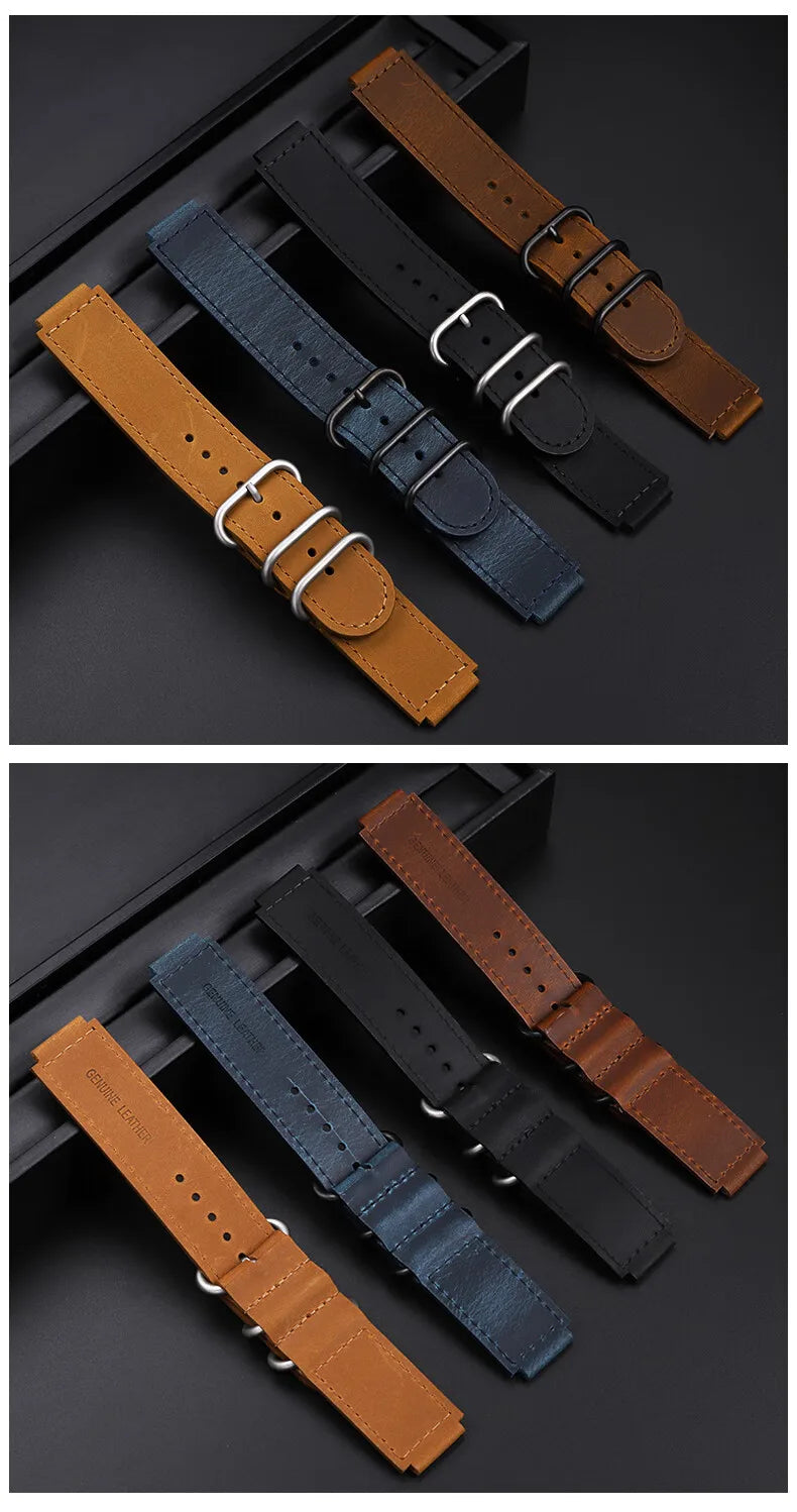 18mm cowhide Watchband for Casio small square strap AE1200/AE-1300/1500 F-108/W-218  A158/A168 vintage cowhide strap  bracelet
