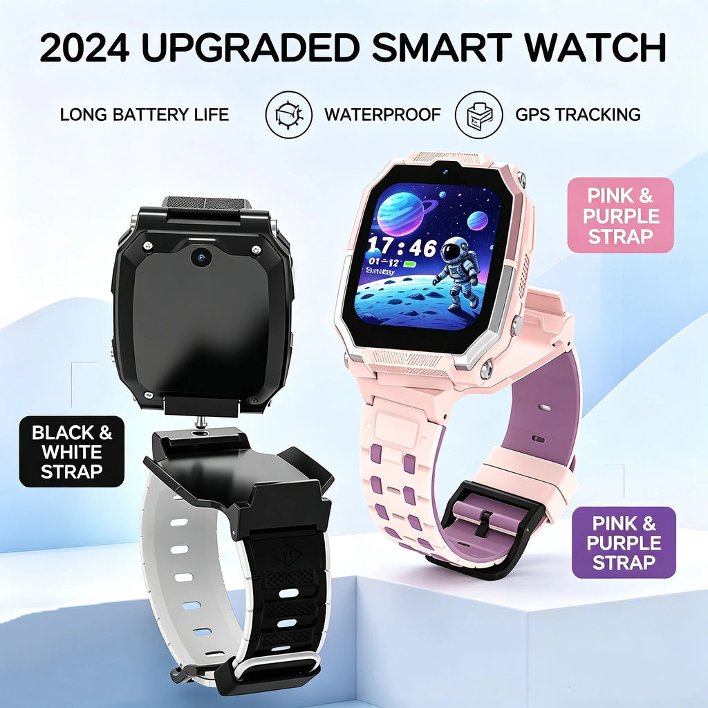 2026 New Kids 4G Sim Card Smart Watch Call SOS GPS Location Child Smart Watch Camera Waterproof For Boys Girls Present