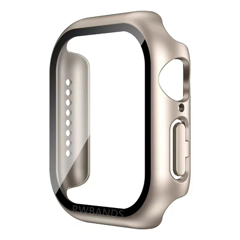 Glass+Cover For Apple Watch 46mm 44mm 40mm 49mm 41mm 45mm 42mm Accessorie Screen Protector iwatch series Ultra 11 10 9 SE 8 7 6