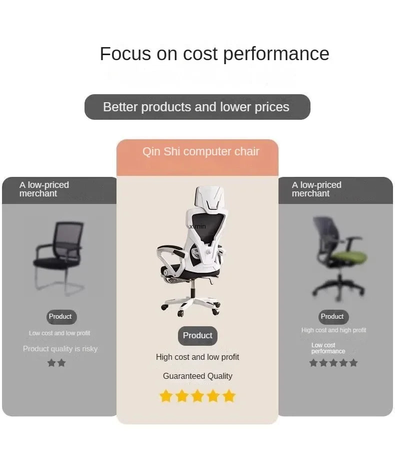 Office Chair, Ergonomic Chair, Adjustable Rotating Computer Chair, Commercial Conference Room, Reclining E-sports Chairs