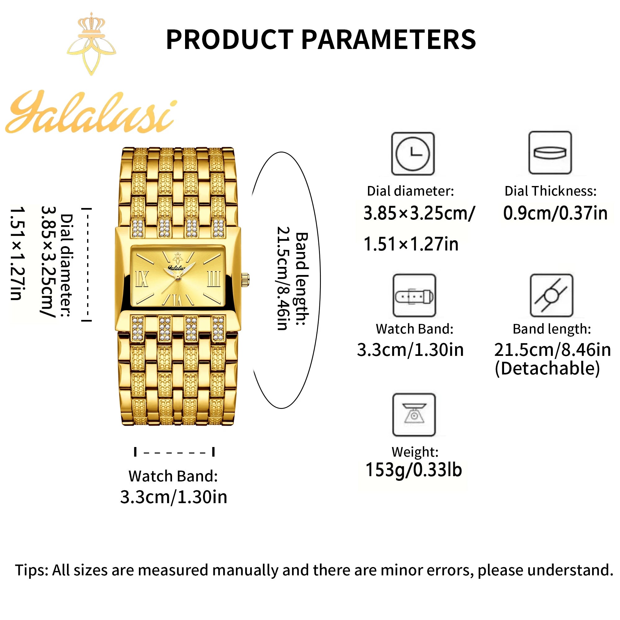 YaLaLuSi Brand: Fashionable Women's Waterproof Quartz Bracelet Watches – Luxury Gold Watches for Gifts reloj mujer Ladies