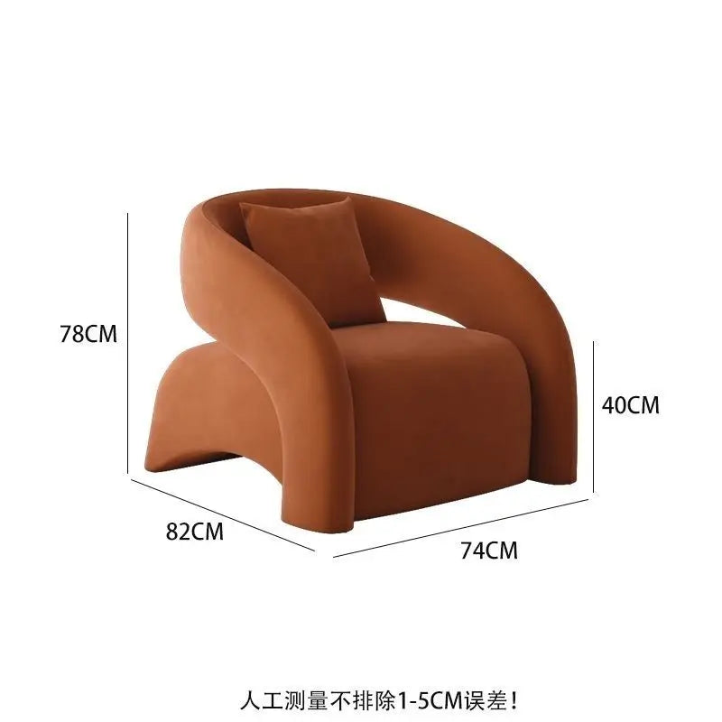 New Sofa, Living Room, Single Person, Light Luxury, High-end Reception, Small Sofa, Beauty Salon, Lazy Leisure Chair Furniture