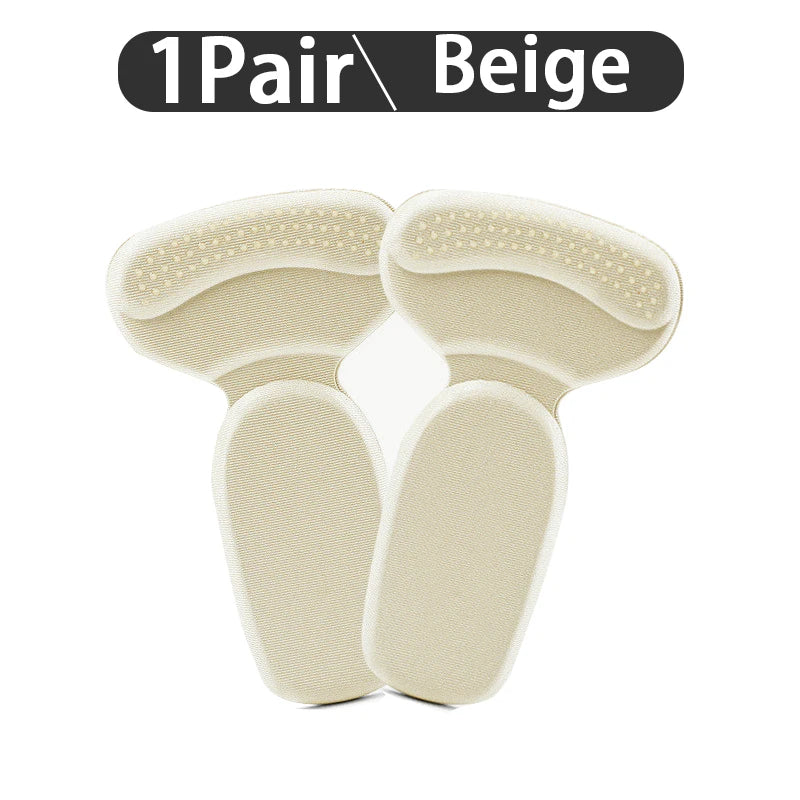 NewT-Shape Foam Heel Stickers Heel Protectors High Heel Insoles Flat Heel Insoles Shoe Adjusters Women's Half Insoles 2pcs/4pcs
