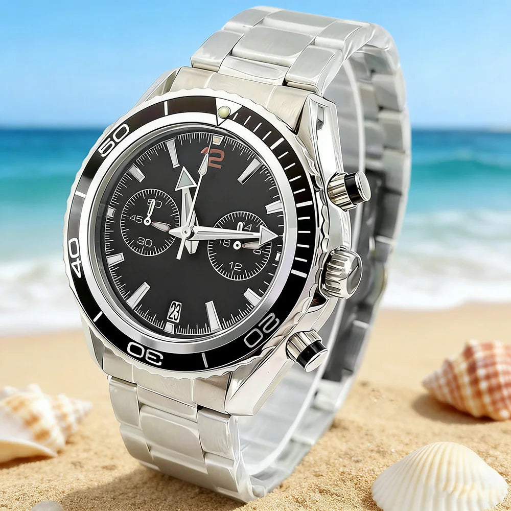 2026 new model men's luxury wristwatch VK64 chronograph, men's quartz watch, water-resistant stainless steel men's watch
