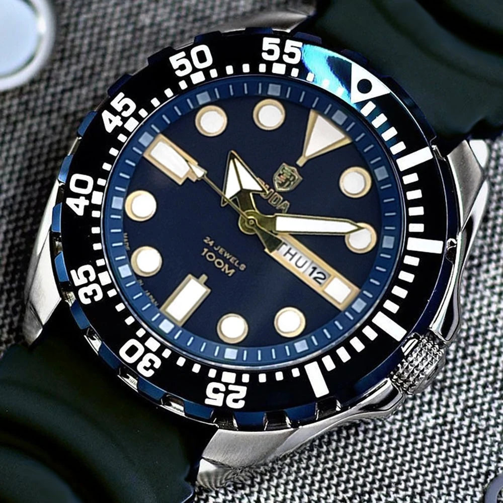 High-Quality Luxury Watch Calendar, Day, Water-Resistant, Luminous Quartz Watch Business Men's Watch Fashion Timepiece