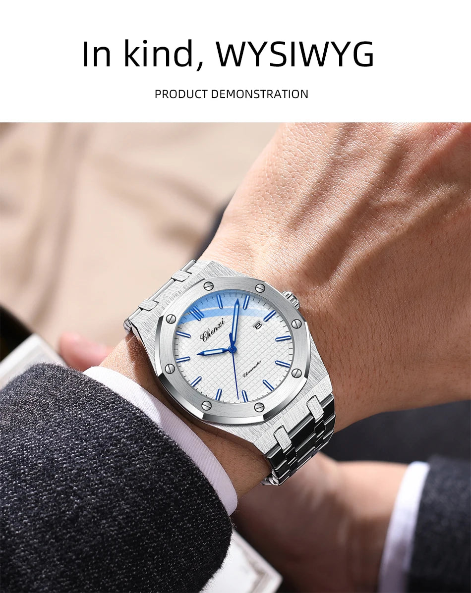 2PCS Couple Watches Set Luxury Fashion Date Quartz High Quality Waterproof Watch For Man and Woman Valentine's Day gifts