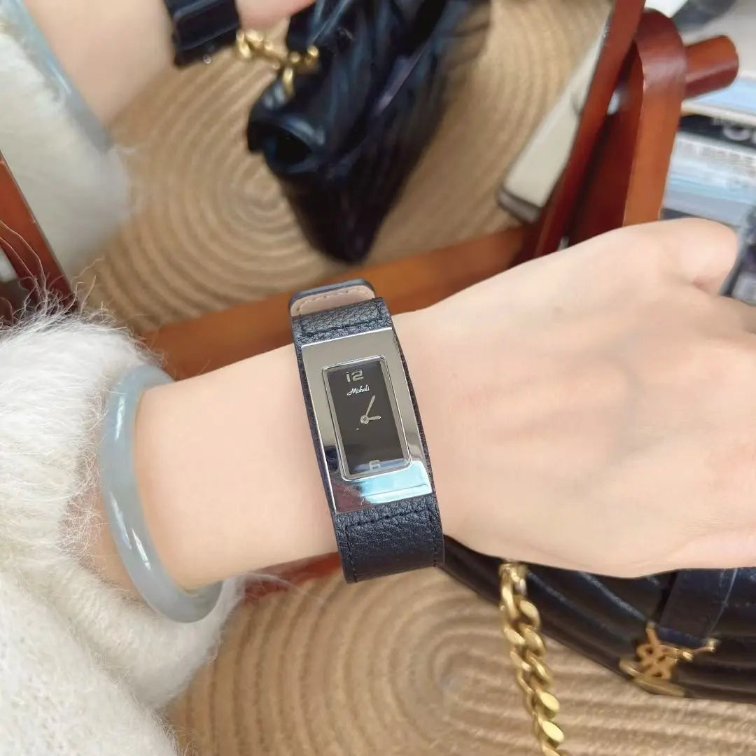 New Square Leather Strap Watch, High-Quality Leather, Versatile And Fashionable Women'S Watch, A Creative Gift For Women.