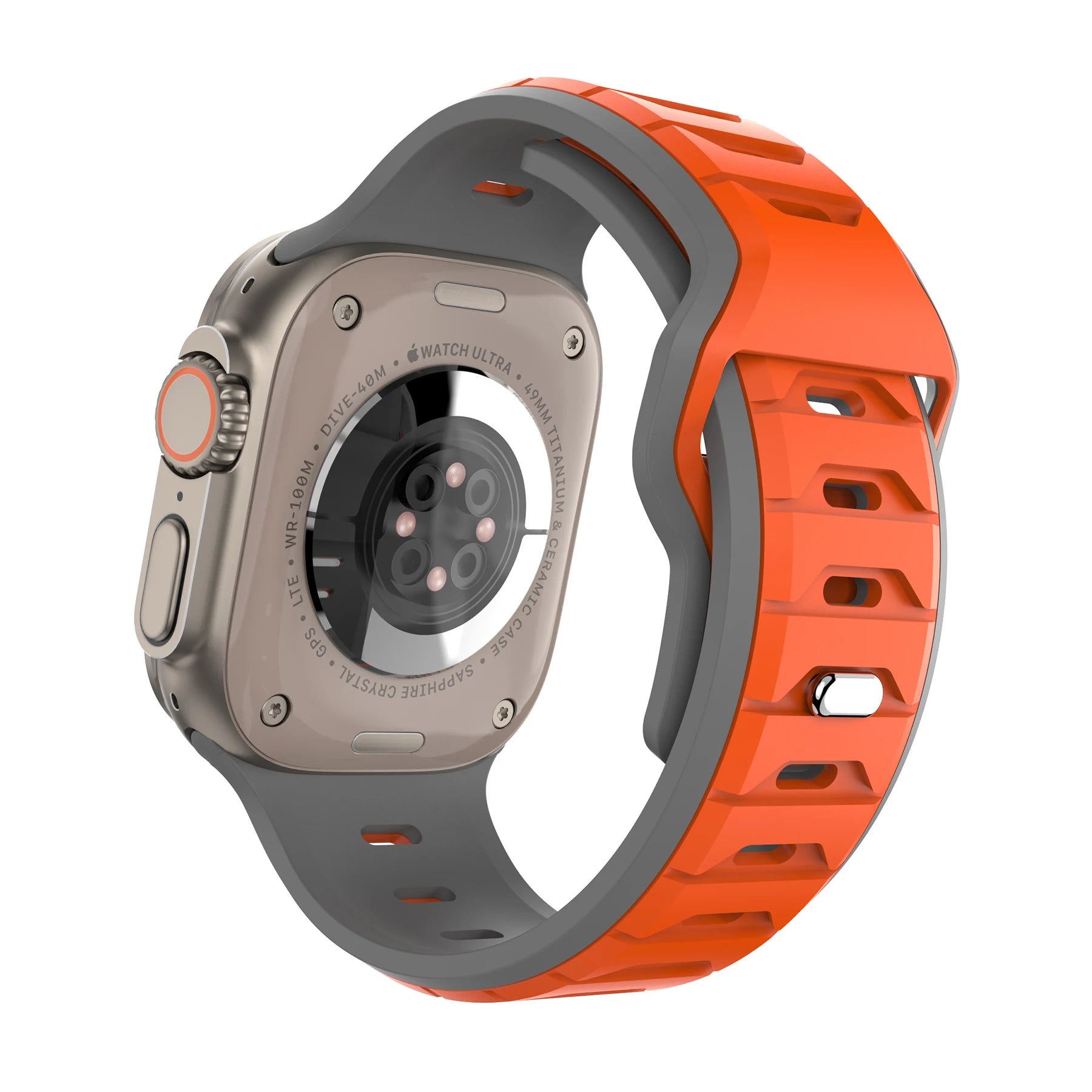 Sports Silicone Band for Apple Watch Strap 46mm 42mm 49mm 44mm 40 45mm Two-tone Watchband for iWatch 11 10 9 8 7 6 5 4 SE Ultra