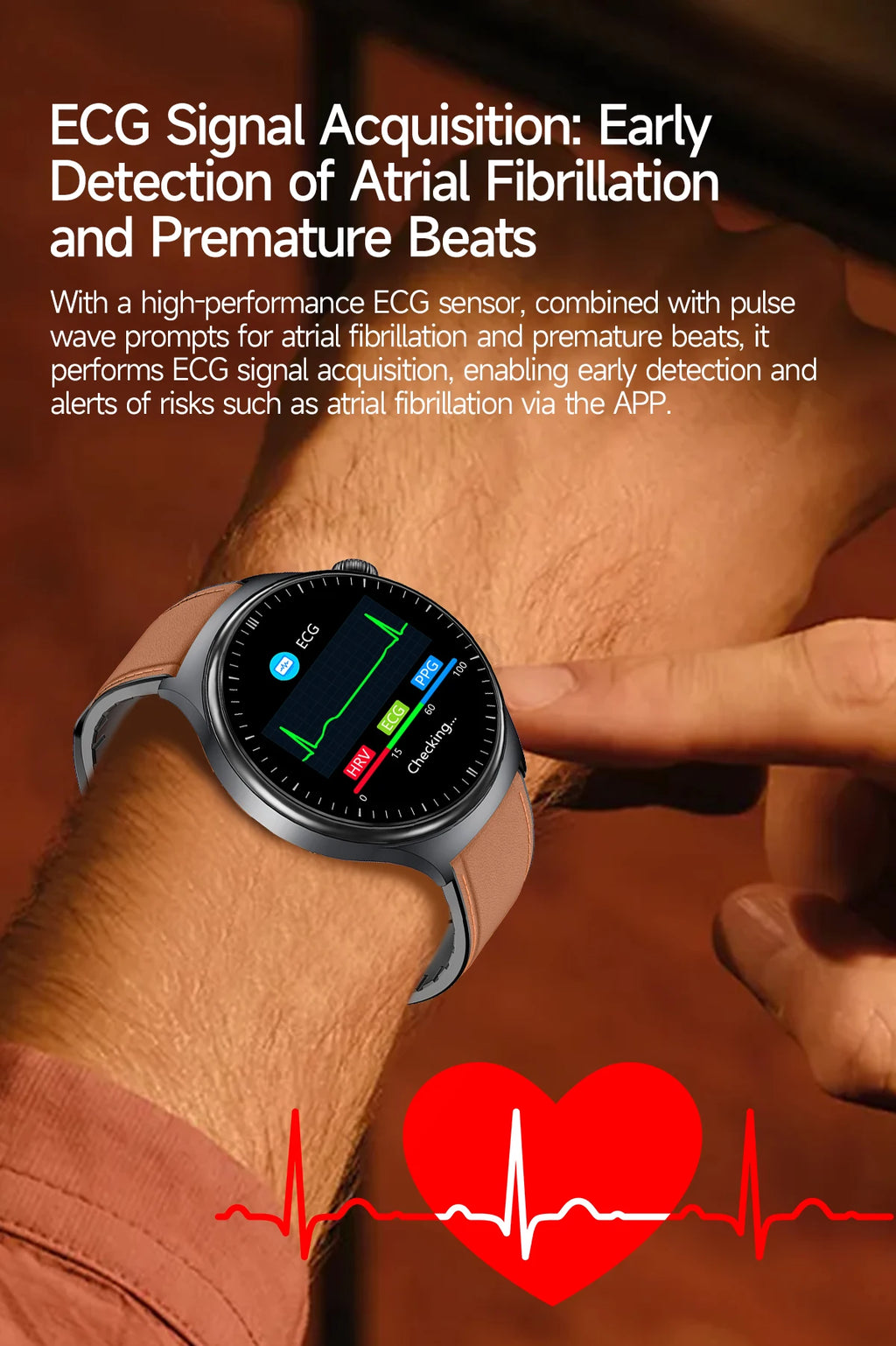 2026 New Accurate Diagnosis ECG Smart Watch Body Fat Blood oxygen BP Health Sport HD AMOLED Screen call Smart watch Men women