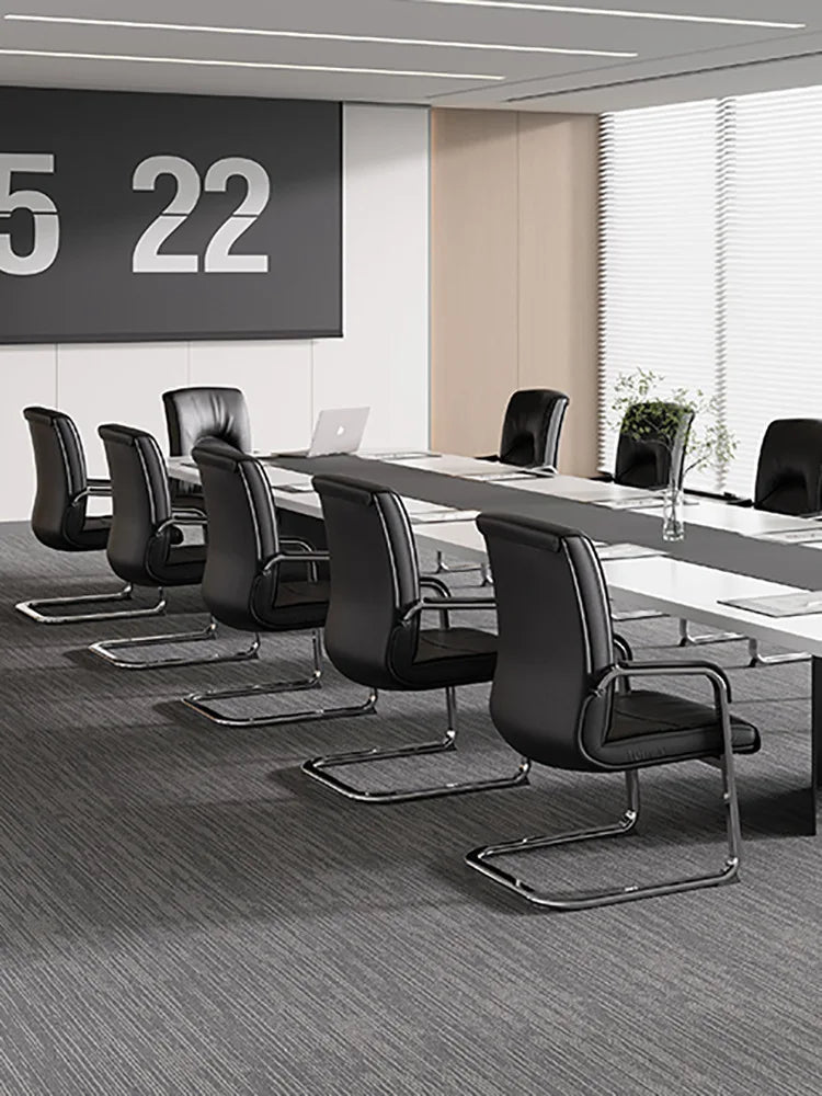 AOLIVIYA Modern Ergonomic Office Chair Comfortable With Home Computer Backrest Long Sitting Study Bow Shaped Seat For Desk Light