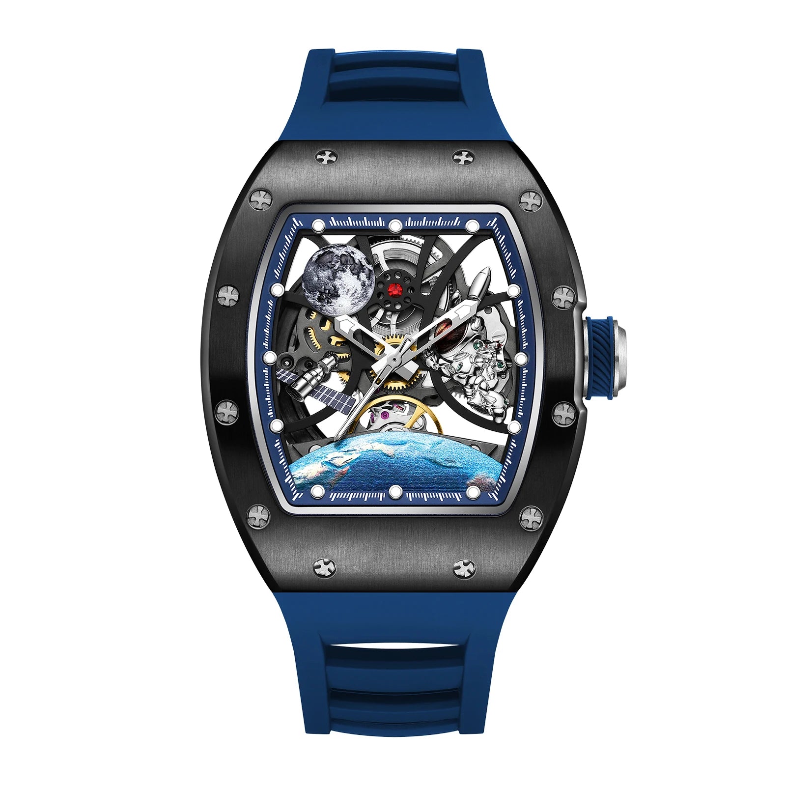 2025 Automatic Movement Mechanical Wrist Watches Men Hollow Design Waterproof Watch High Quality Custom Logo Automatic Watches