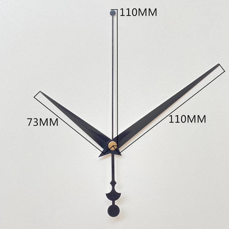 Mute DIY Wall Clock Movement Mechanism with Clock Hands Silent Kit Battery Operated Watch Repair Parts Replacement Set