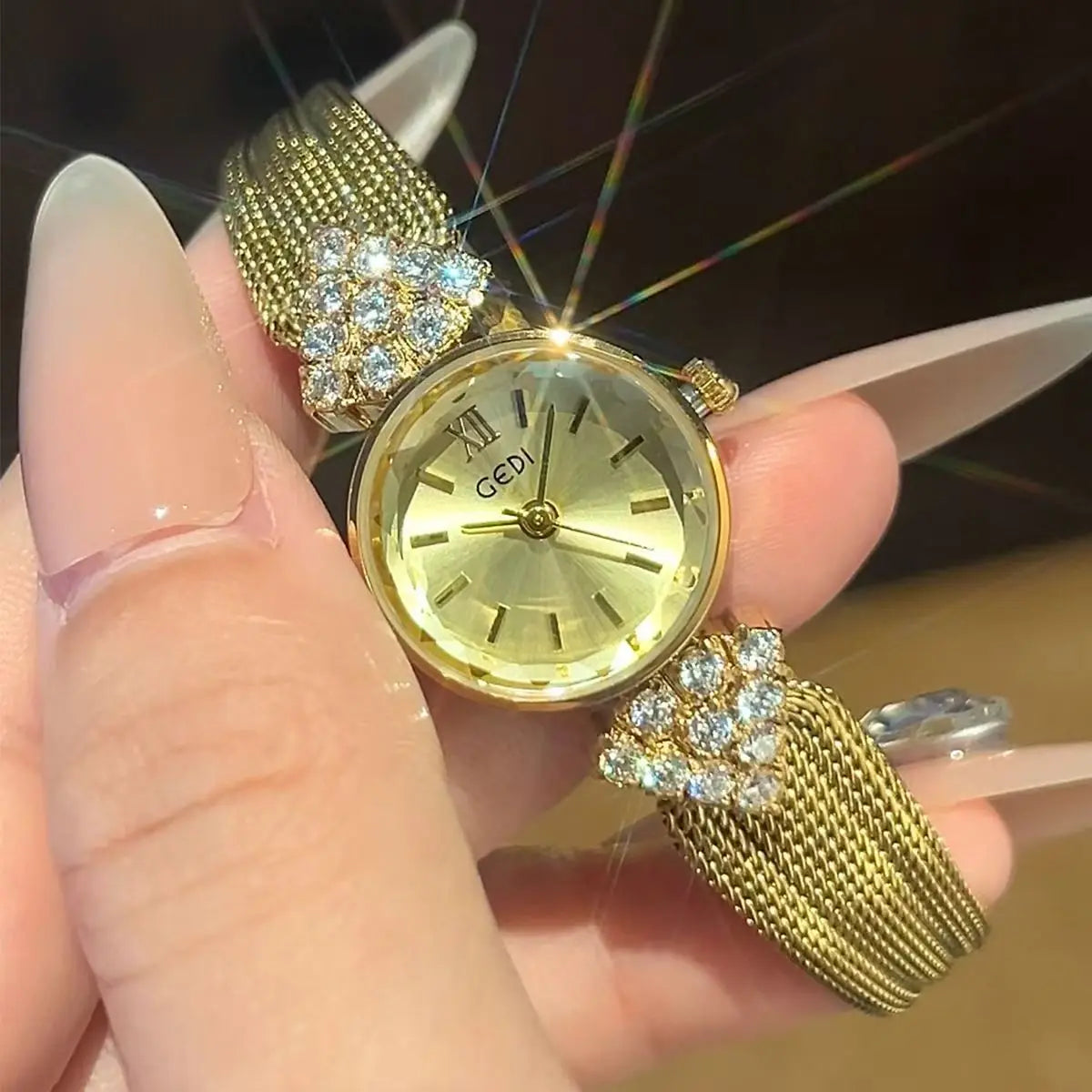 Original luxury women's watch Gold series fashion high-end temperament retro women's watch watch Women's accessories