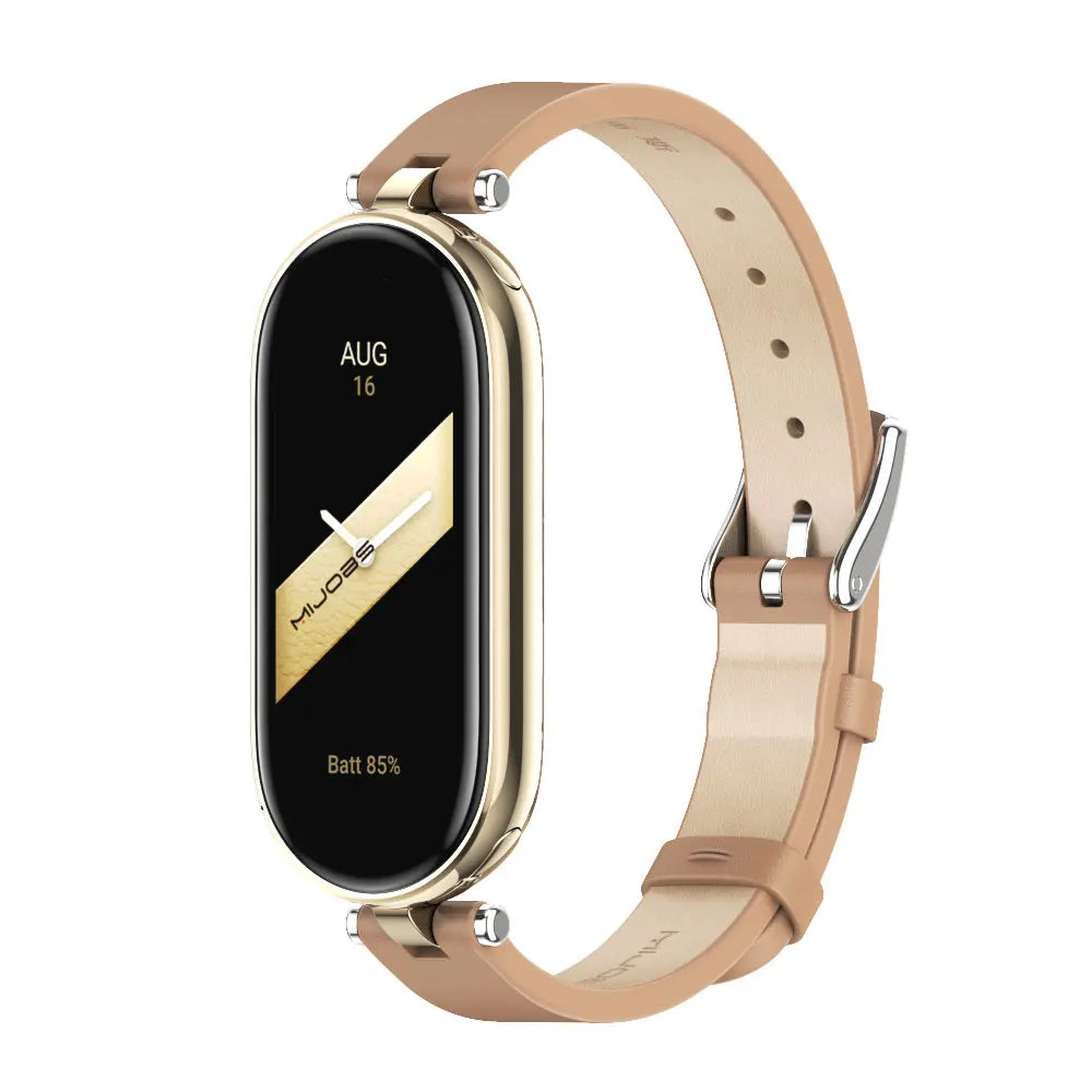Strap for Mi Band 10 9 8 7 6 5 Watchband for Xiao mi Smart Band 9 Strap for Mi Band 8 Leather Wristband For Mi Band 7 Correa