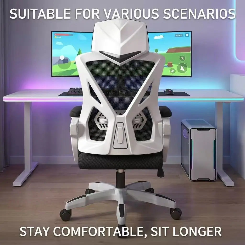 Ergonomic Gaming Office Chair High Back Reclining 145° Adjustable Swivel Computer Desk Chair With Lumbar Support Breathable Mesh