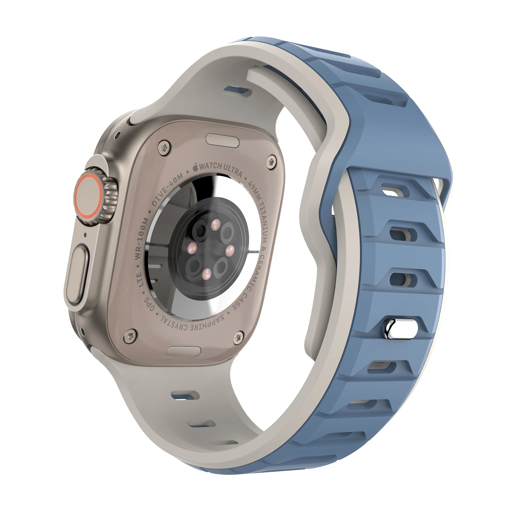 Sports Silicone Band for Apple Watch Strap 46mm 42mm 49mm 44mm 40 45mm Two-tone Watchband for iWatch 11 10 9 8 7 6 5 4 SE Ultra