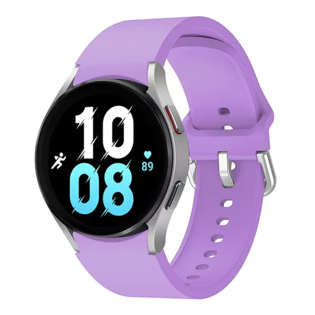 20mm Silicone Strap for Samsung Galaxy Watch 7 6 5 40mm 44mm 5 Pro 45mm Bracelet for Watch 4 6 Classic 46mm 42mm 43mm 47mm Band