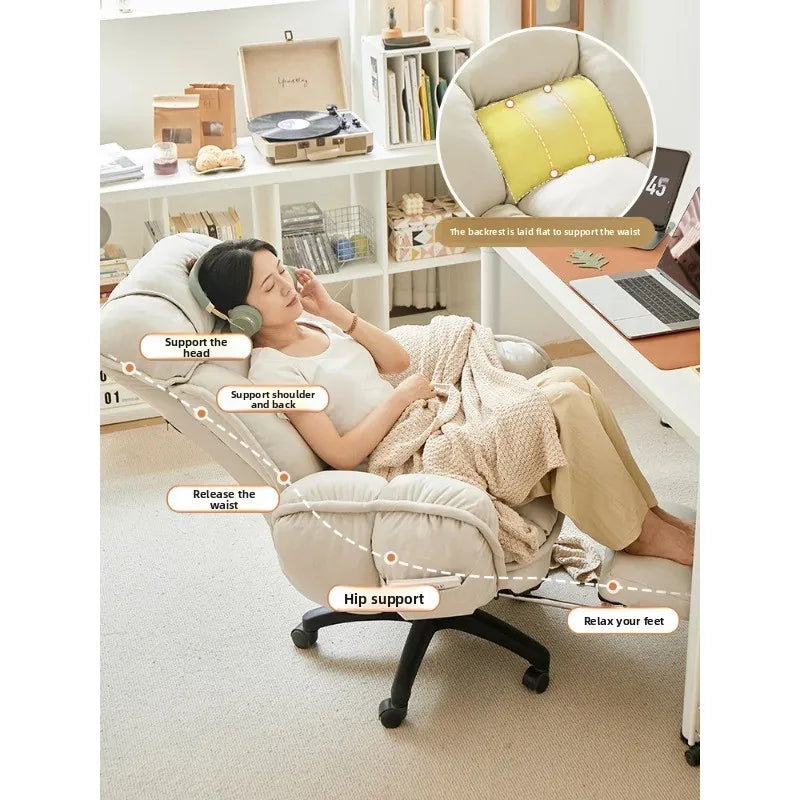 Computer Gaming Chair Ergonomic Office Reclining Desk Seat Adjustable Backrest Racing Style Study Dormitory Home Furniture