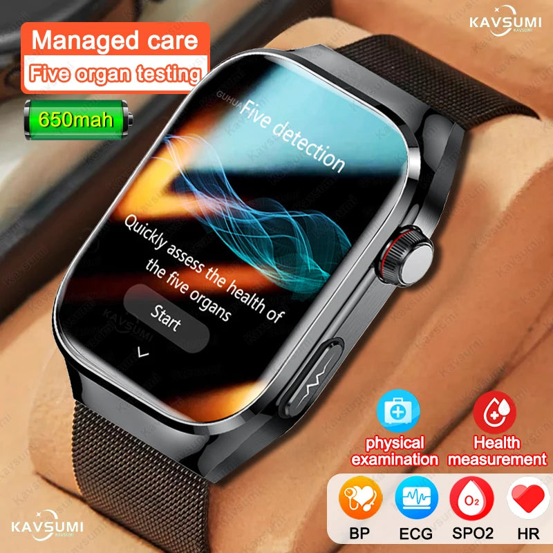 SmartWatch Voice Call Push reminder Physical examination Health Watch Blood Pressure UricAcid Blood Oxygen ECG Sport Smart watch