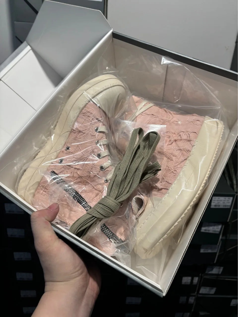 Brand Men Shoes Casual Canvas Distress Flats High to Ankle Boots Women Owens Vintage Original Luxury Designers Sneakers