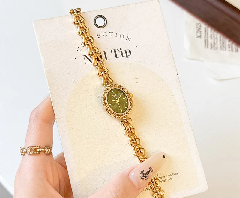 GEDI Ladies Watches Luxury Vintage Women Quartz Watch Waterproof Elegant Niche Wristwatches Fashion Watches Gifts