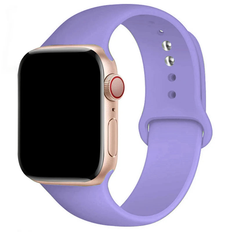 Sports Silicone Strap For Apple Watch Band Ultra 49mm 46mm 45mm 44mm 42mm 41mm 40mm Watchband for iWatch 11 10 9 8 7 6 5 4 SE