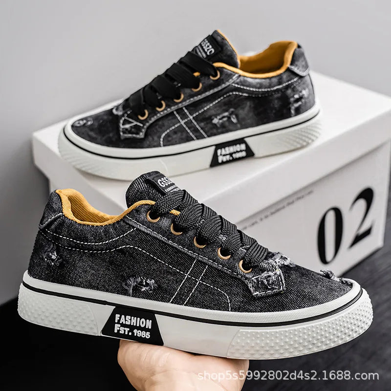48 Size Summer men's Canvas footwear Comfortable Low cut Sports and Leisure Board Shoes Durable Lightweight Single Shoes sneaker