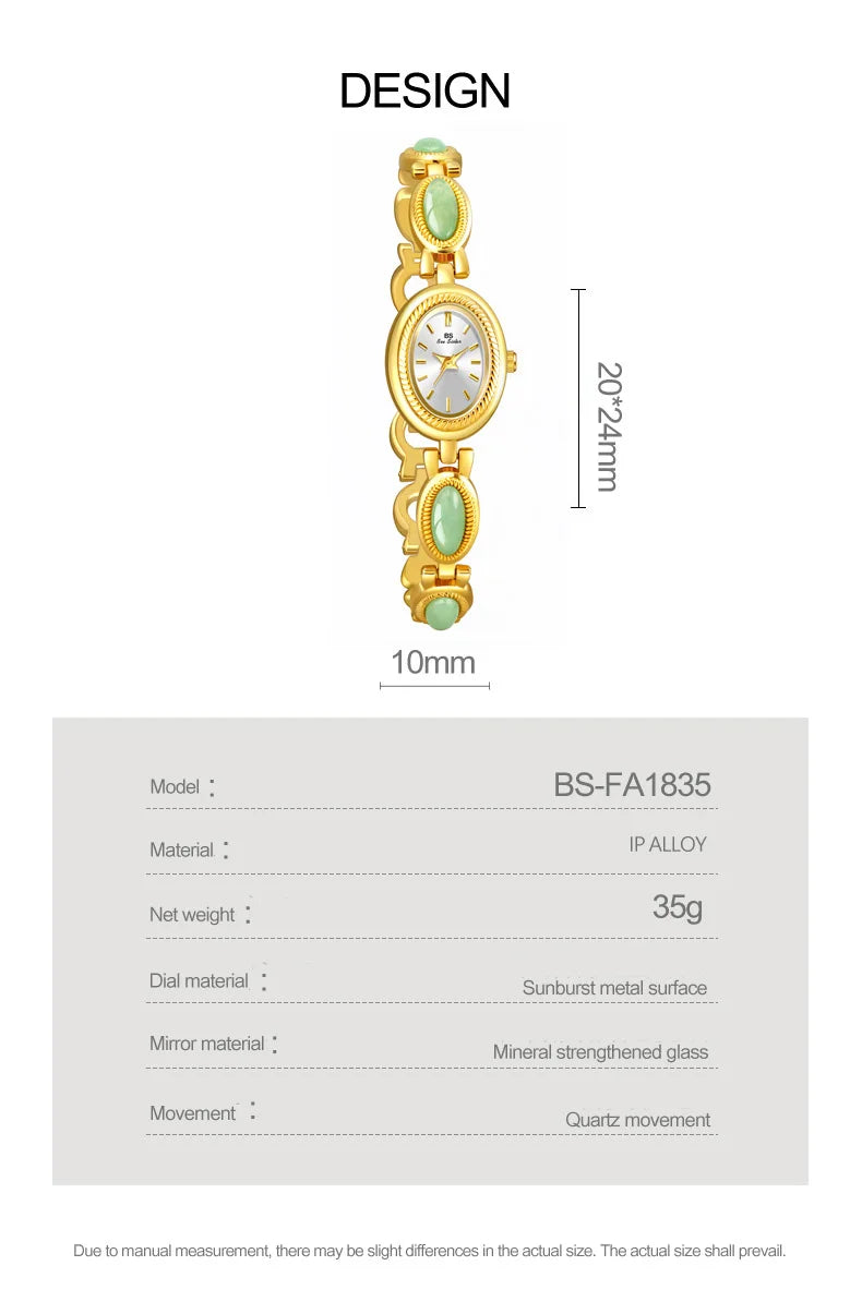 High-end Luxury Ladies Watches Elegant Green Jewelry Jade Quartz Bracelet Wristwatch gifts for women 2025 Fashion dress Watch