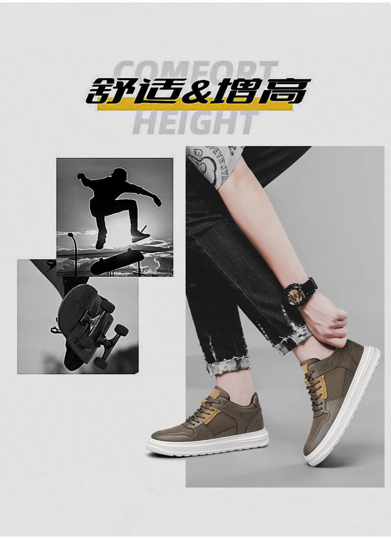 Plus Size 47 Summer Mesh Men Sneakers Elevator Shoes Chunky Increase Insole 7CM Breathable Sports Casual Height Shoes For Man