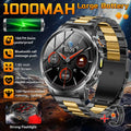 2026 New Outdoor Military Smart Watch For Men 1.85" AMOLED 1000mAh Battery IP69K Swim Flashlight Heart Rate Wireless Call Watchs