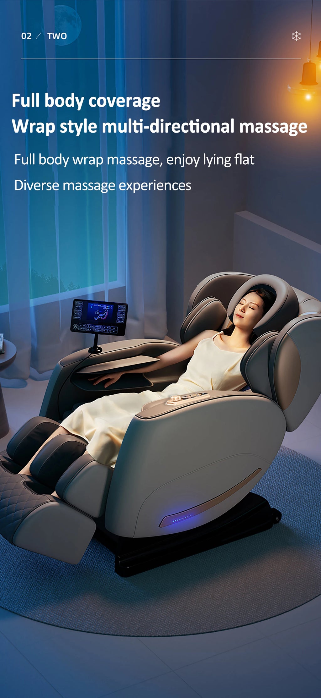 Electric Smart massage chair zero gravity with Voice Control Foot Airbag Massage for Full Body Relief for Family Use 3D Shiatsu