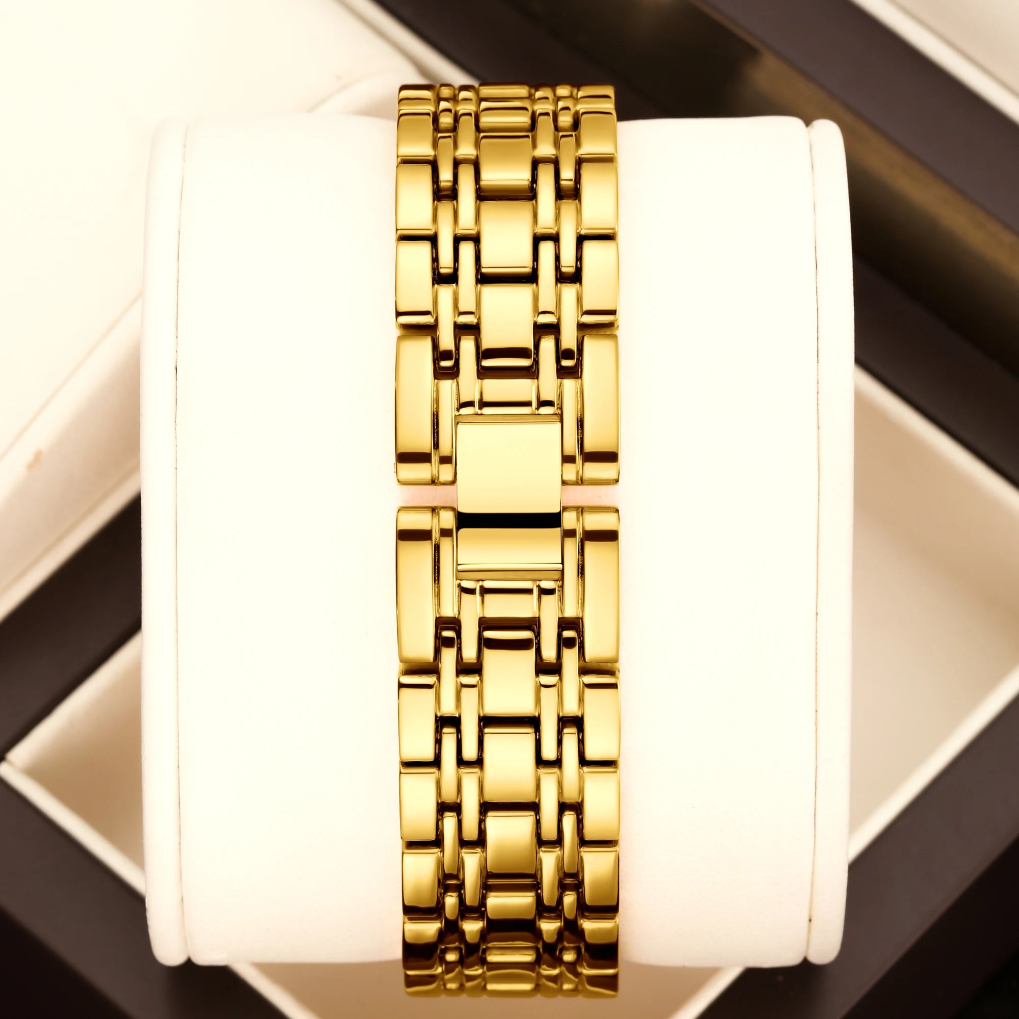 YaLaLuSi Women's Luxury Diamond-Set Asymmetrical Dial Bracelet Watch, Water-Resistant Quartz Watch reloj mujer watch for ladies