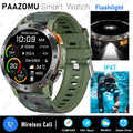 2026 New Smart Watch Men Compass Outdoor 3ATM Waterproof Sports Fitness Large Battery Bluetooth Call Smartwatch for Android iOS