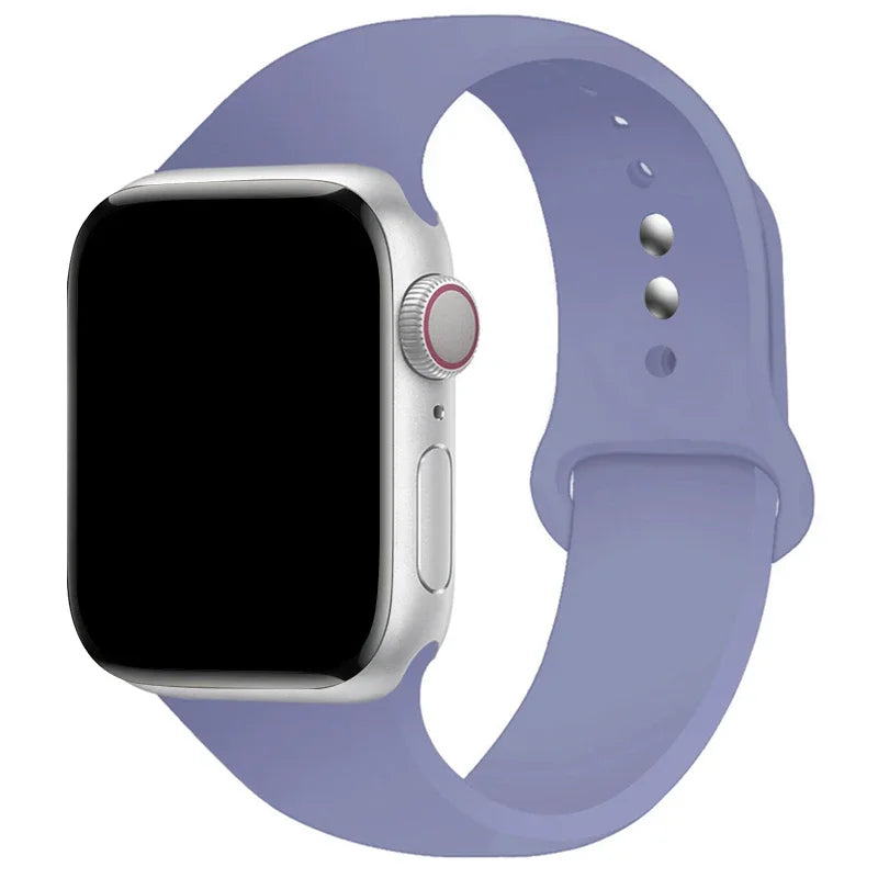 Sports Silicone Strap For Apple Watch Band Ultra 49mm 46mm 45mm 44mm 42mm 41mm 40mm Watchband for iWatch 11 10 9 8 7 6 5 4 SE