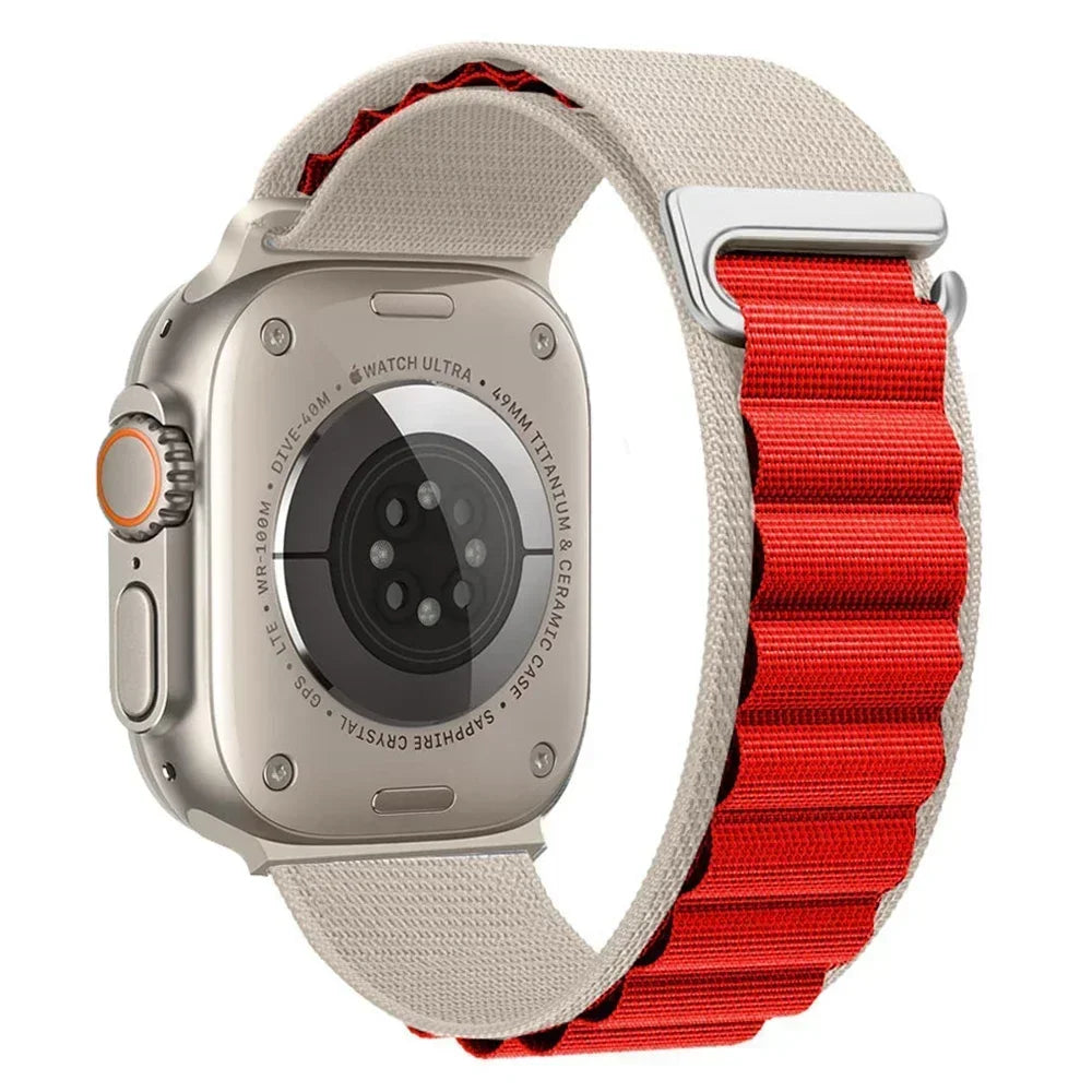 Alpine Loop Band for Apple Watch Ultra 49mm 11 10 9 8 7 46mm 42mm 45mm 41mm Nylon Wristband iWatch Series 6 5 4 SE 44 40mm Strap