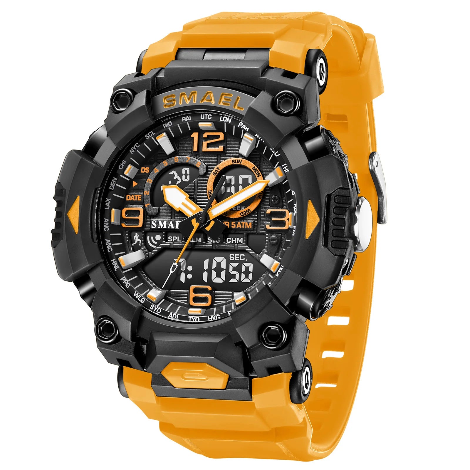 SMAEL 8099 Men's Military Digital Sport Watch - 50m Waterproof LED Backlight Alarm Stopwatch Chronograph Shockproof Gifts