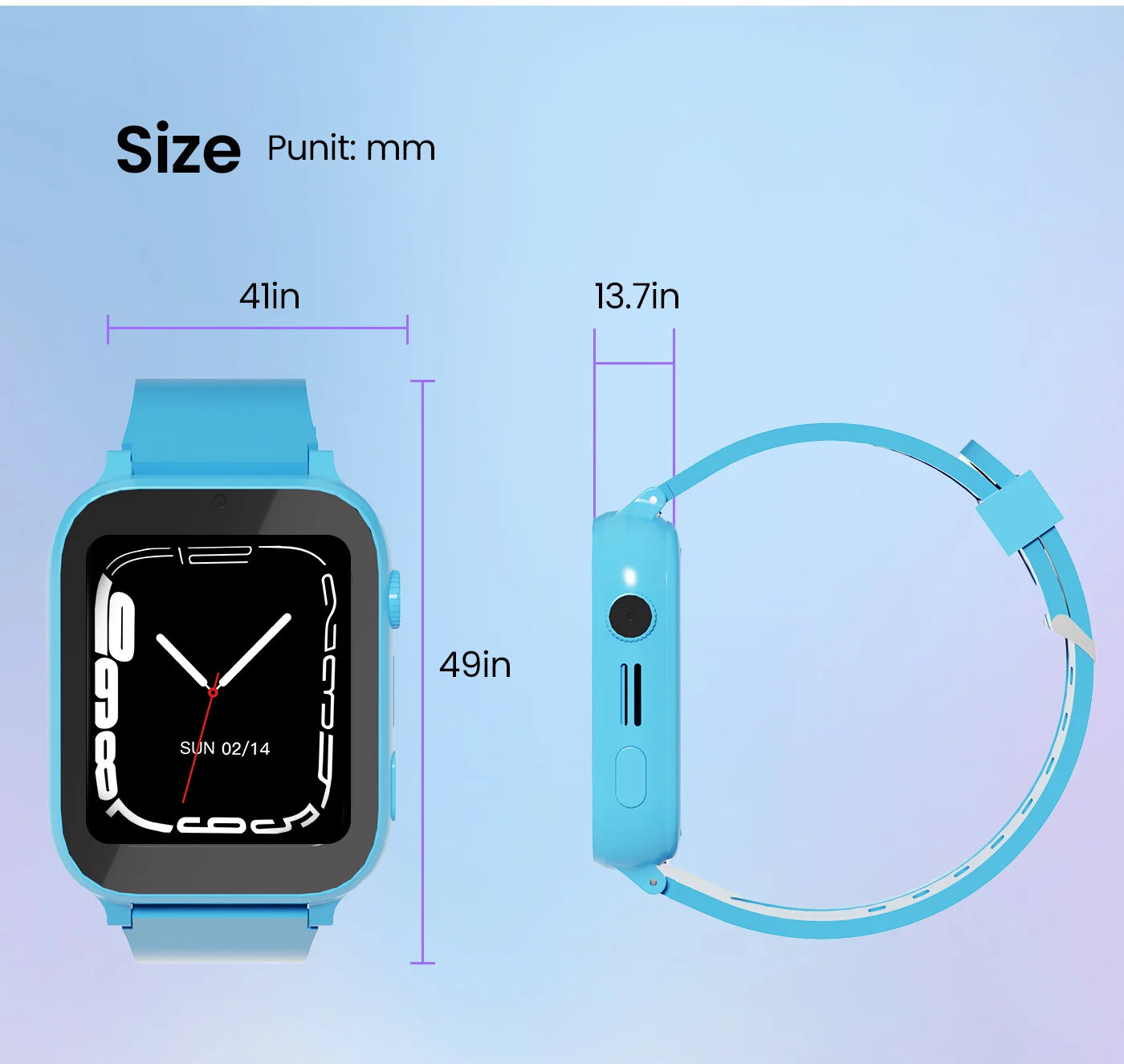 Smart Baby Watch for Children with 4G GPS Tracker Anti-Lost Body Temperature Monitor Video Call Features - Y30
