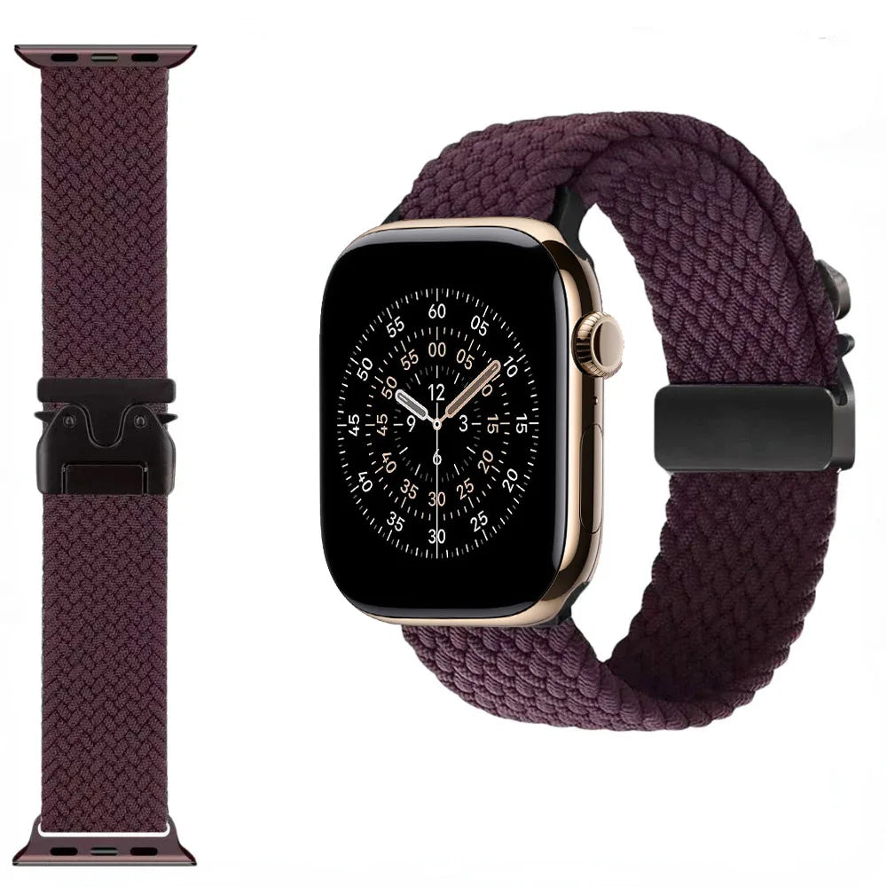 nylon Braided Strap For Apple Watch Band Ultra 3/2/1 49mm parachute Buckle 11 10 46mm 42mm 9 8 7 45/41mm iWatch 6 5 SE3 44/40mm