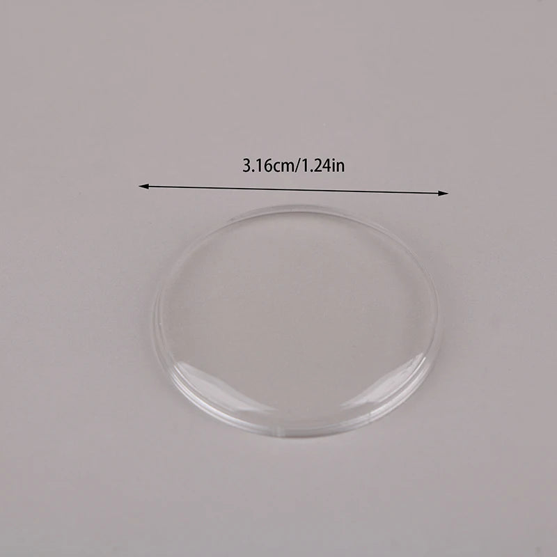 1pc 29.7-31.6mm Fat Type Old Vintage Watch  Acrylic Crystal Vintage Watch Pocket Watch Mirror Accessories