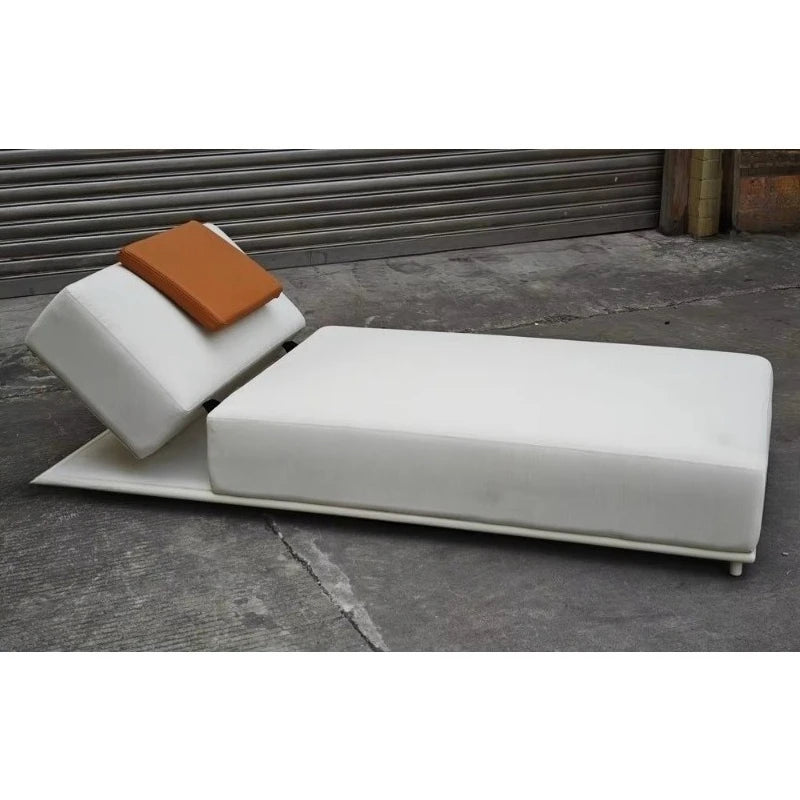 Wood Outdoor Sunbed | Modern Adjustable Backrest Pool Daybed for Hotel & Villa Use